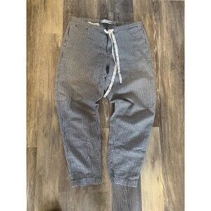 Uniqlo Linen Cotton Pants Ines De La Fressange Sz M Checkers Pockets